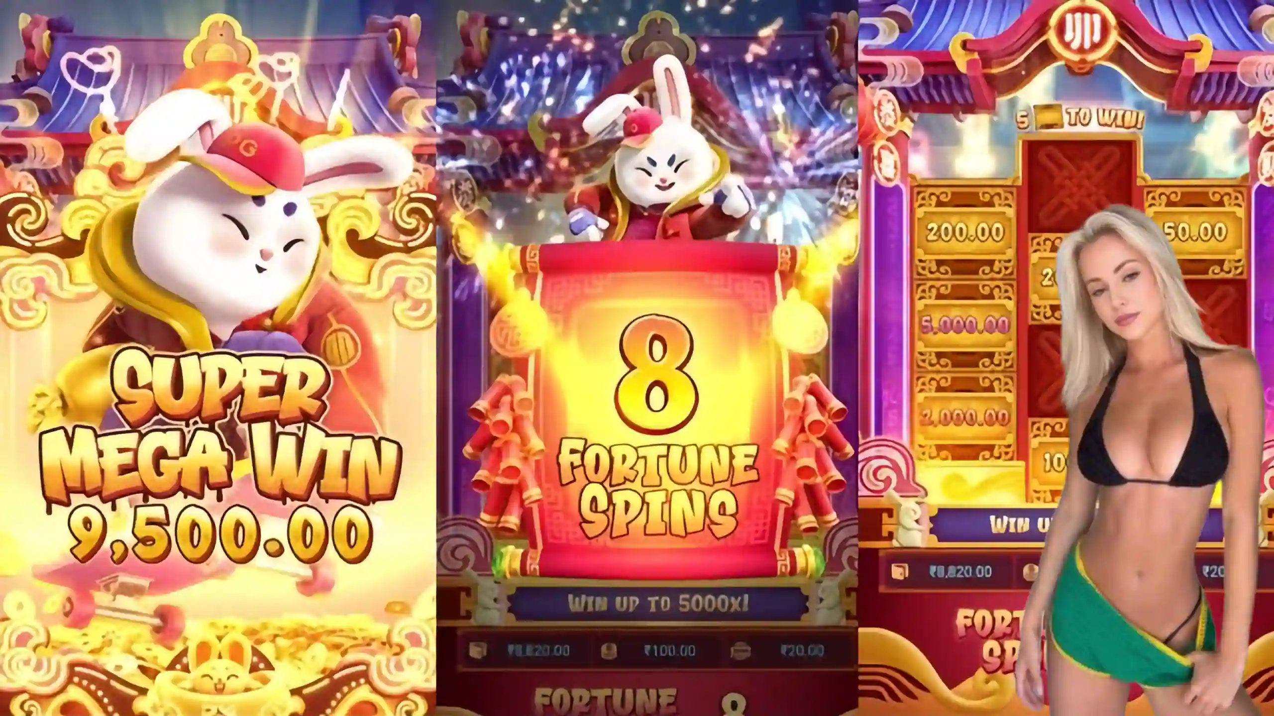 Wild Expansivo Fortune Rabbit 55c - Coelho Dourado que Expande